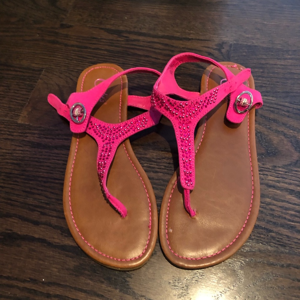 Candies girls sparkly sandals size 4